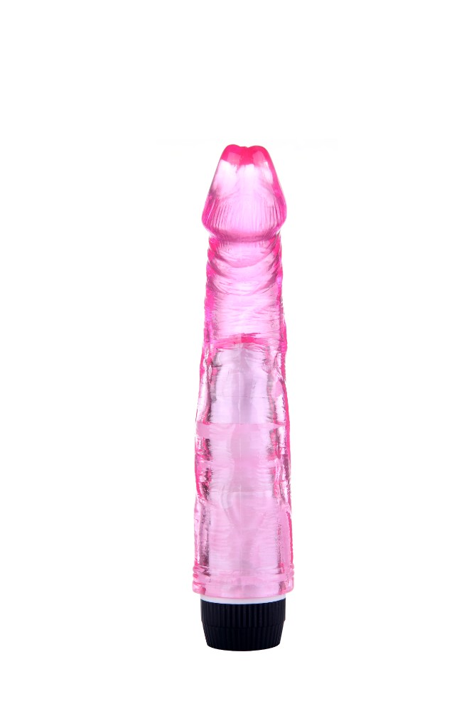 22 Cm Titreşimli Yumuşak Jel Dokulu Vibratör