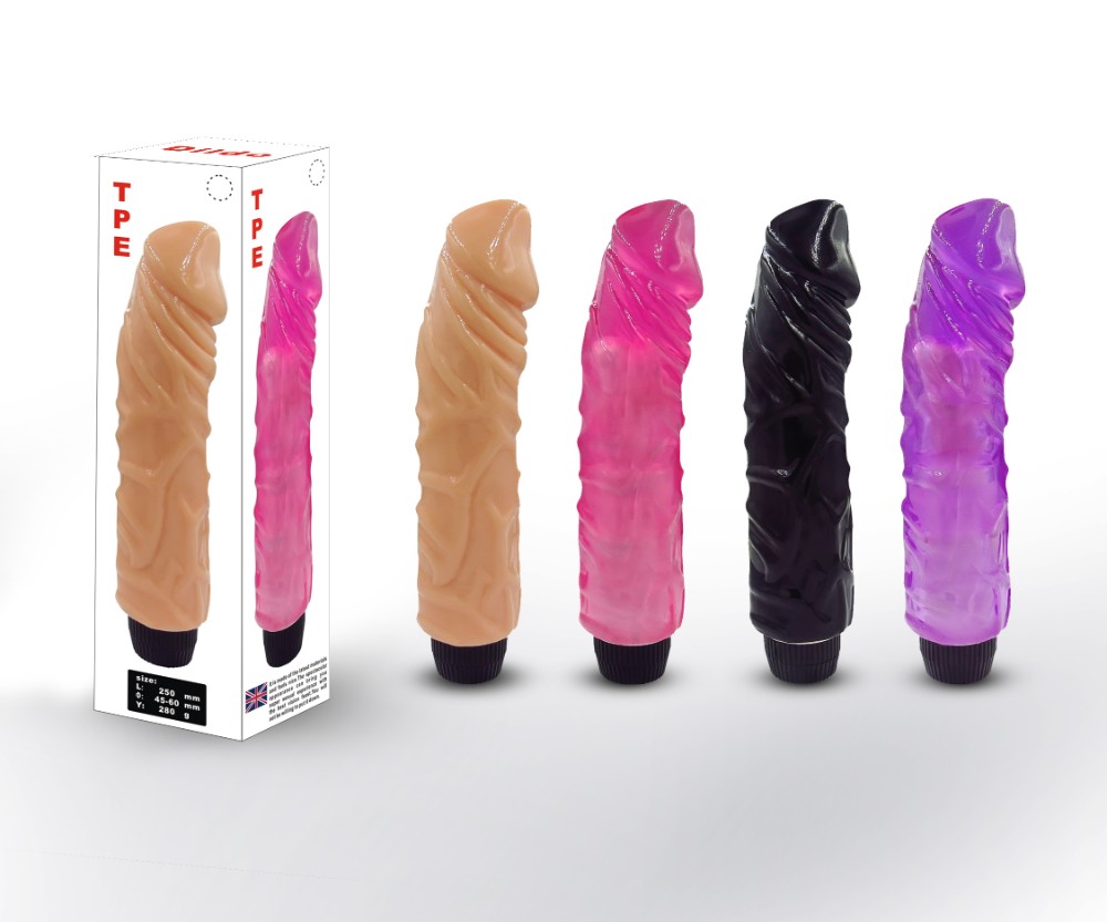 Ayarlanabilir Güçlü Titreşimli 22 Cm Damarlı Pembe Vibratör