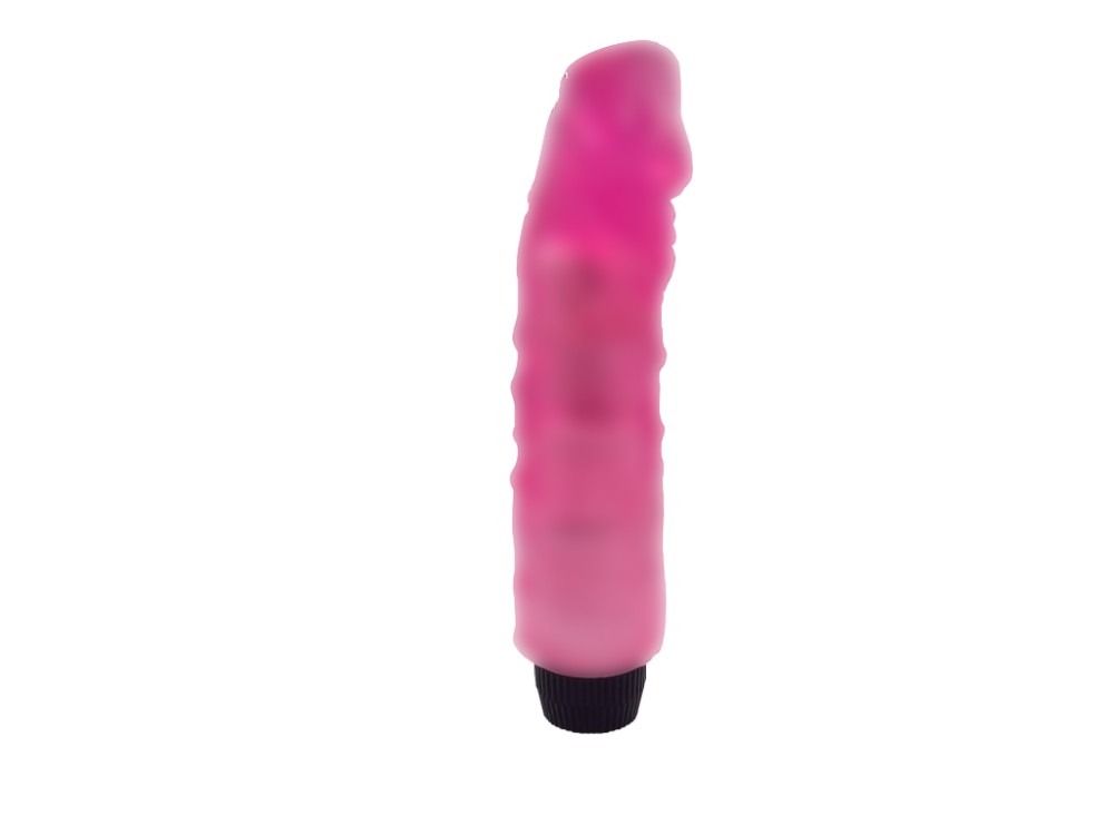 Ayarlanabilir Güçlü Titreşimli 22 Cm Damarlı Pembe Vibratör