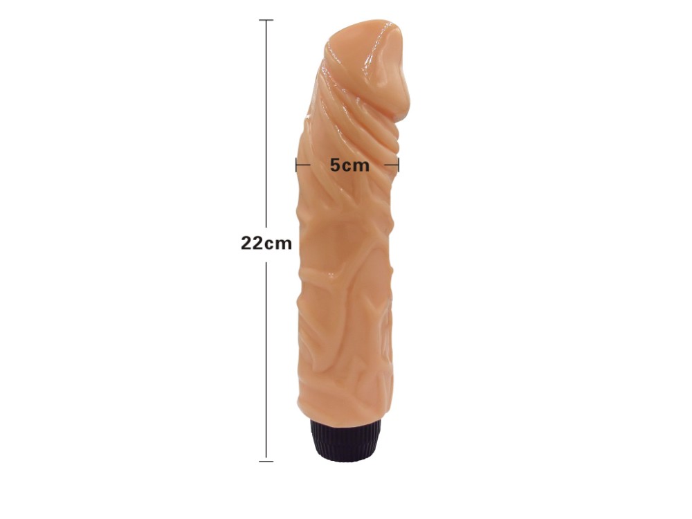Ayarlanabilir Güçlü Titreşimli 22 Cm Damarlı Vibratör