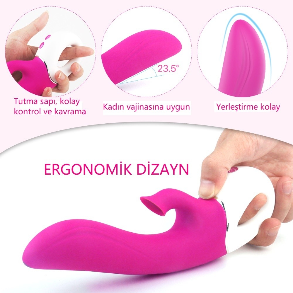 Dew Titreşimli G-Bölgesi Klitoris Emiş Vibratör