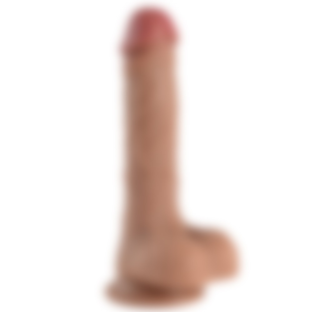 Double Layer Çift Katmanlı Ultra Yumuşak 21 Cm Realistik Penis	