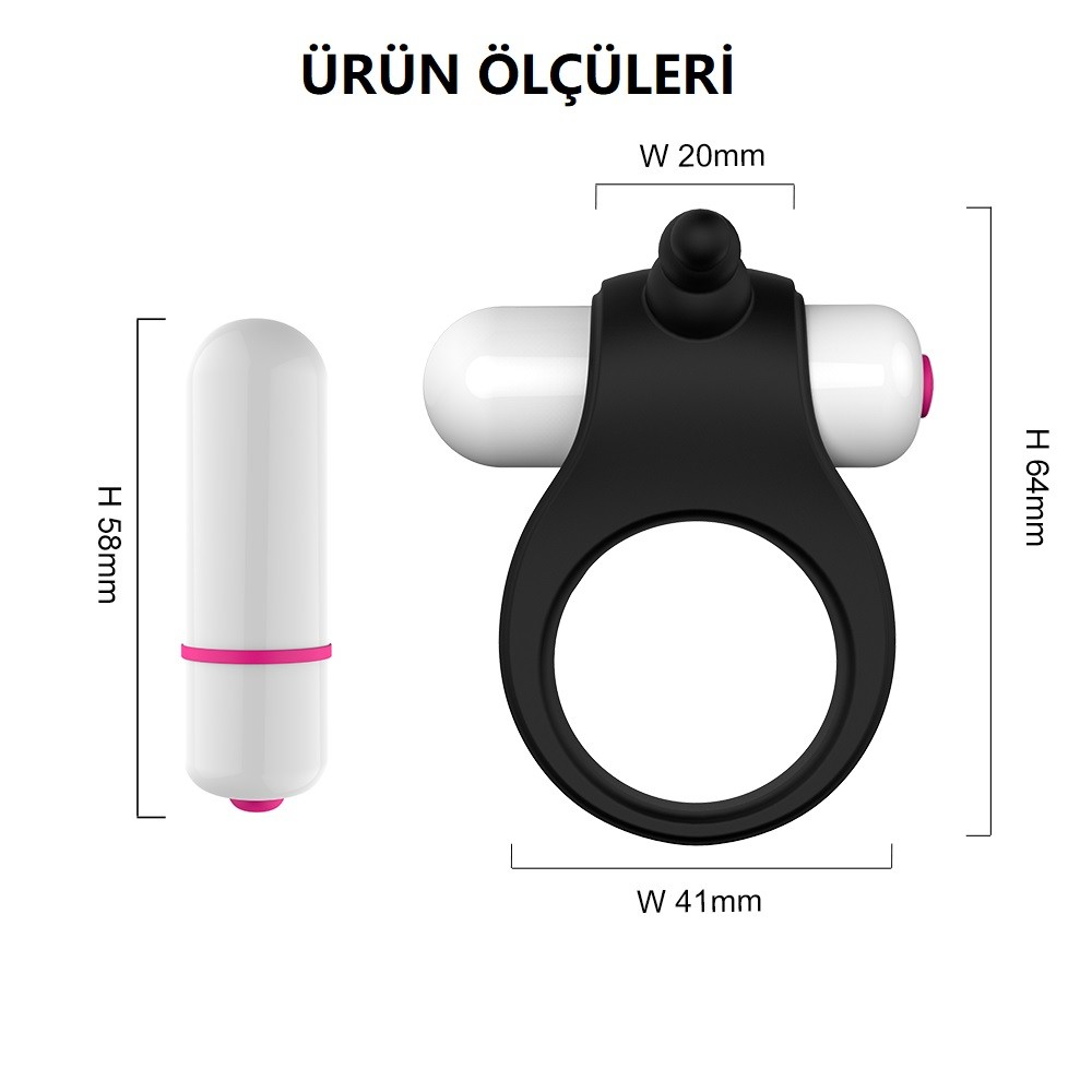 Duet Titreşimli Penis Halkası
