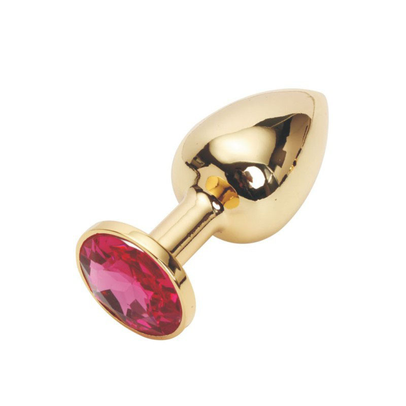 Gold Metal Taşlı Küçük Boy Anal Plug