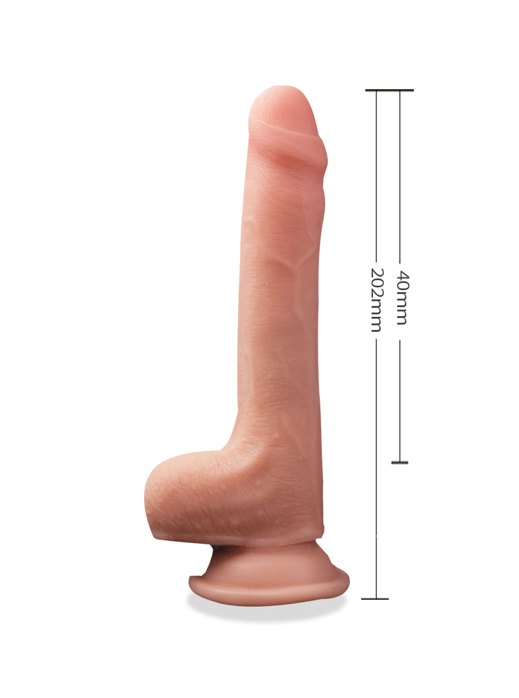 Hunzi Hareketli Dış Yüzey Özel Seri Ultra Yumuşak Kıkırdaklı Kemerli Realistik Penis