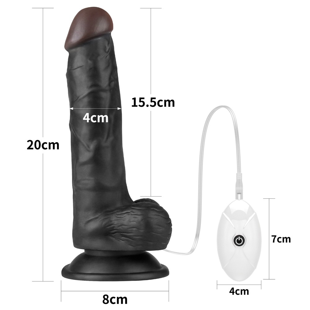 Ingen Easy Strap On 20 Cm Siyah Belden Bağlamalı Titreşimli Realistik Penis