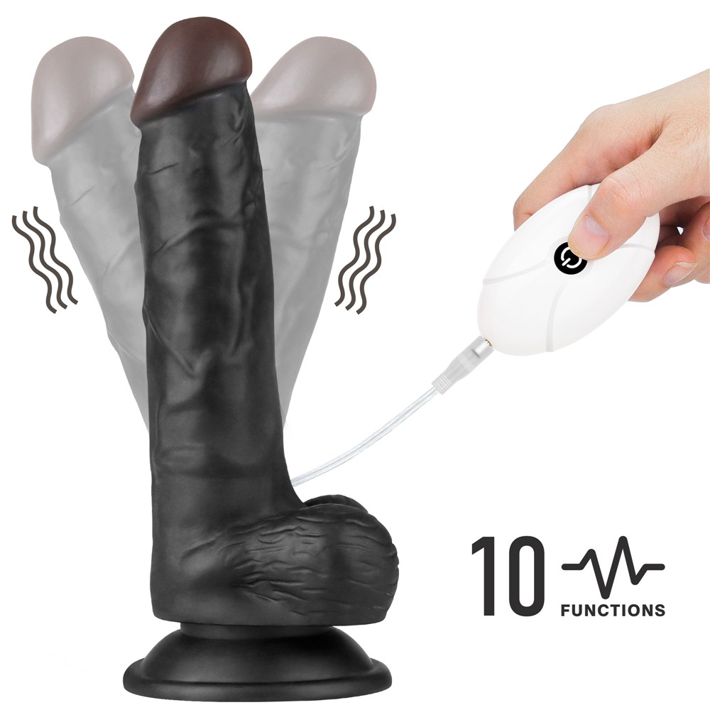 Ingen Easy Strap On 20 Cm Siyah Belden Bağlamalı Titreşimli Realistik Penis