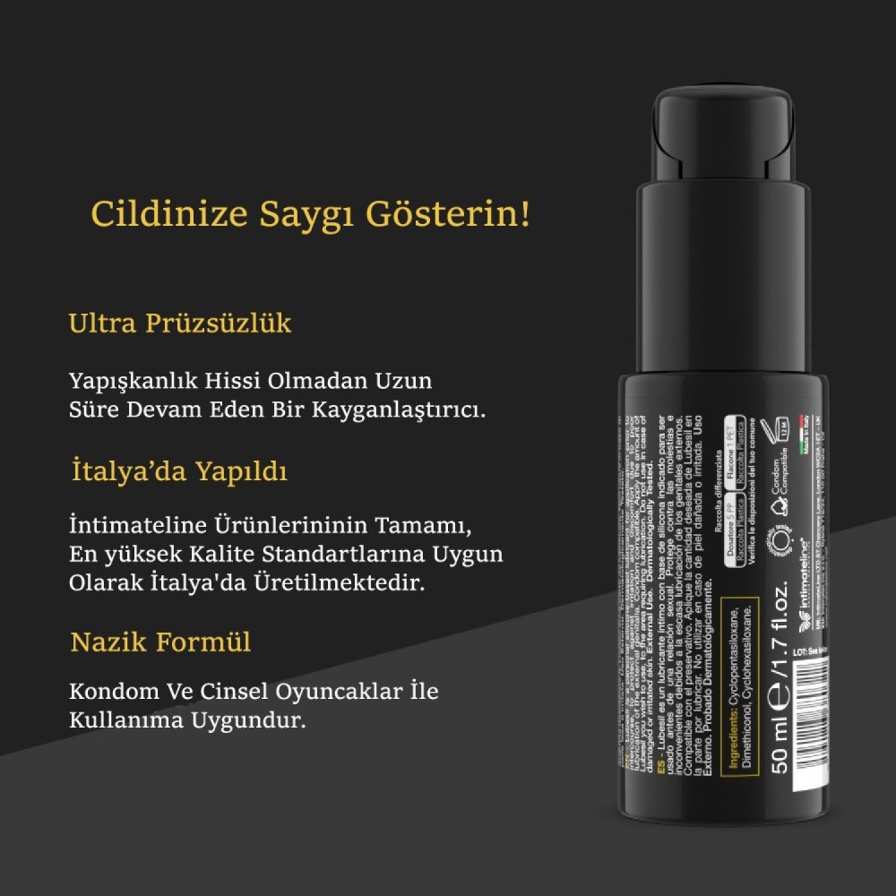 İntimateline Lubesil Silikon Bazlı Ultra Uzun 100 Ml Kayganlaştırıcı Jel