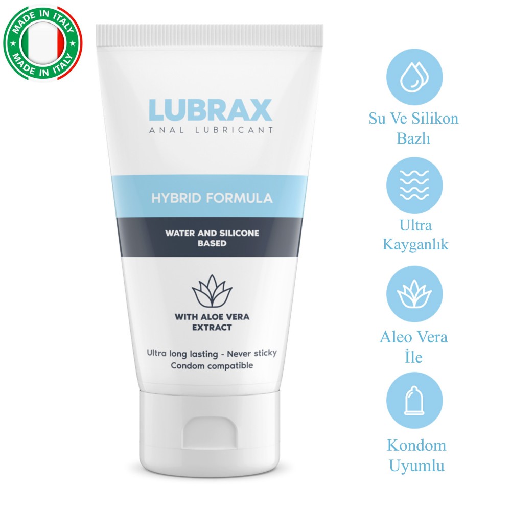 İntimateline Lubrax Silikon&Su Bazlı Hybrid Formül Aloe Vera Özlü 50 Ml Anal Kayganlaştırıcı Jel