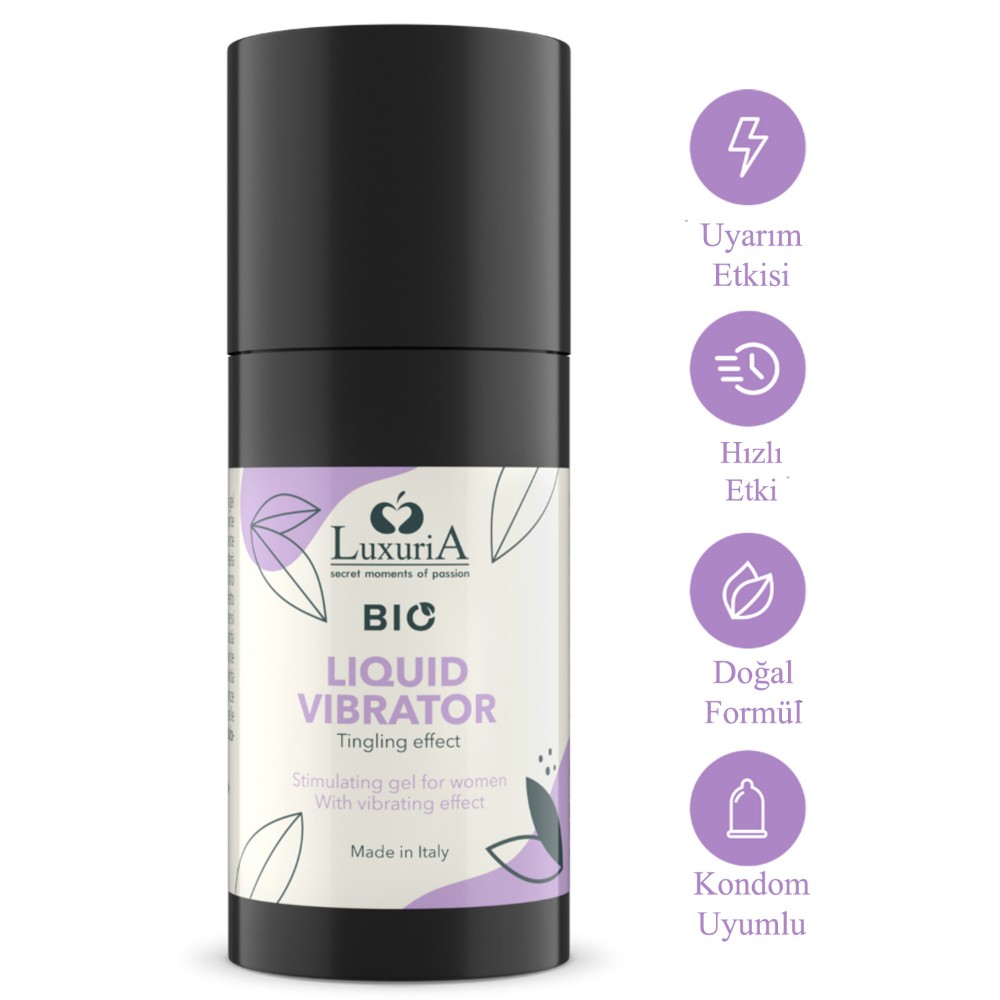 İntimateline Luxuria BIO Stimulating Sıvı Vibratör Tingling Effect 15 ml Gel