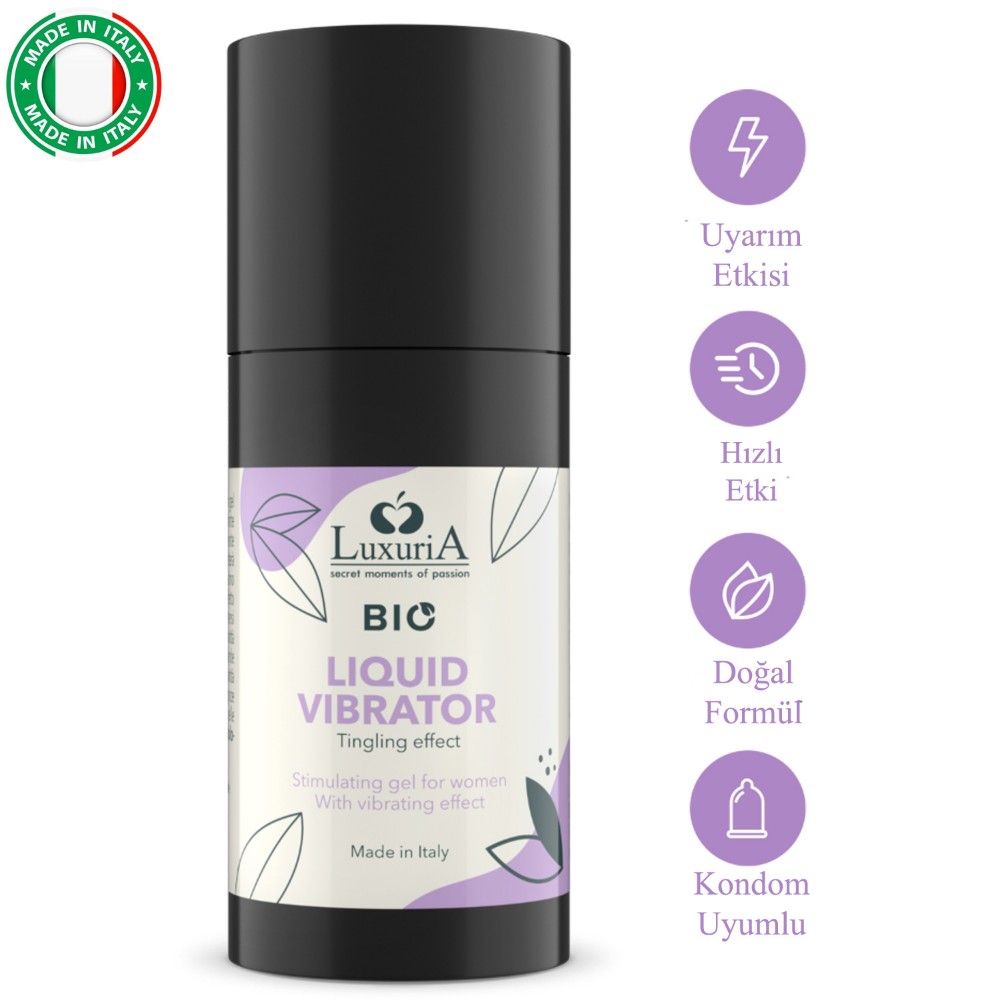 İntimateline Luxuria BIO Stimulating Sıvı Vibratör Tingling Effect 15 ml Gel