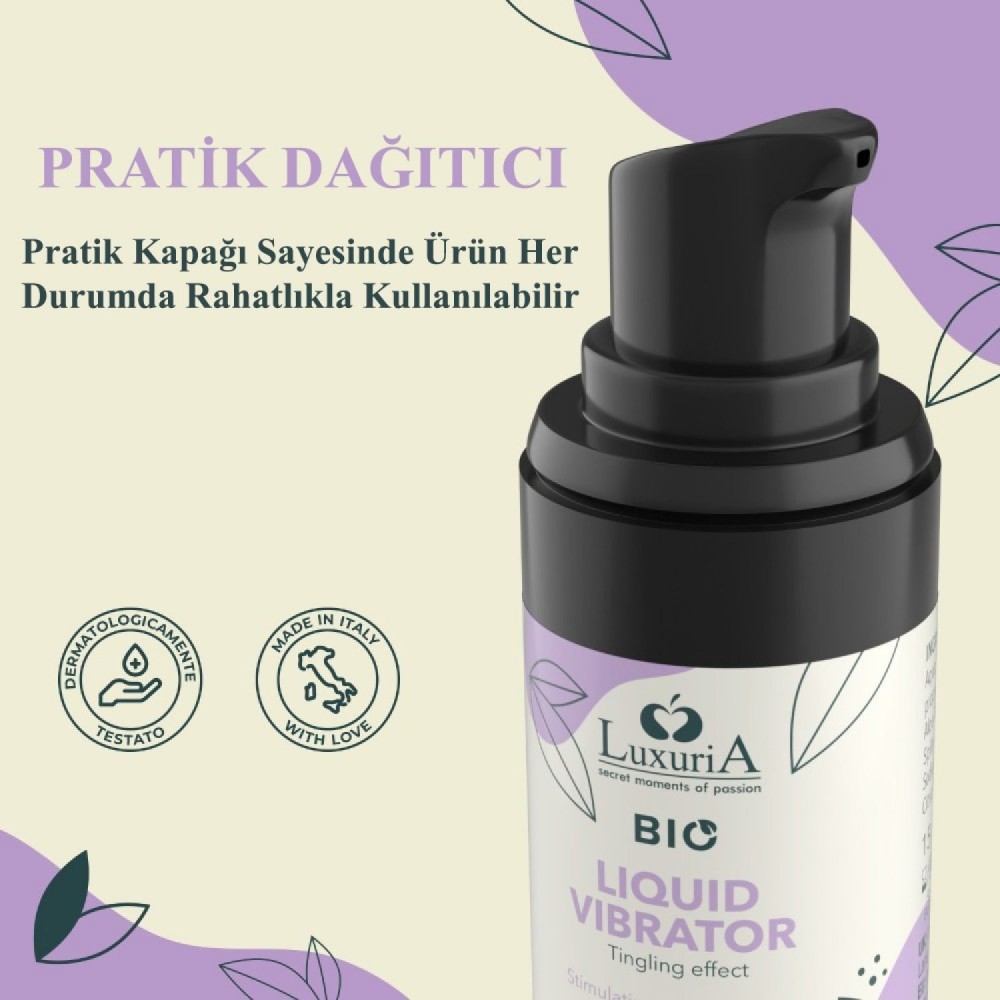 İntimateline Luxuria BIO Stimulating Sıvı Vibratör Tingling Effect 15 ml Gel