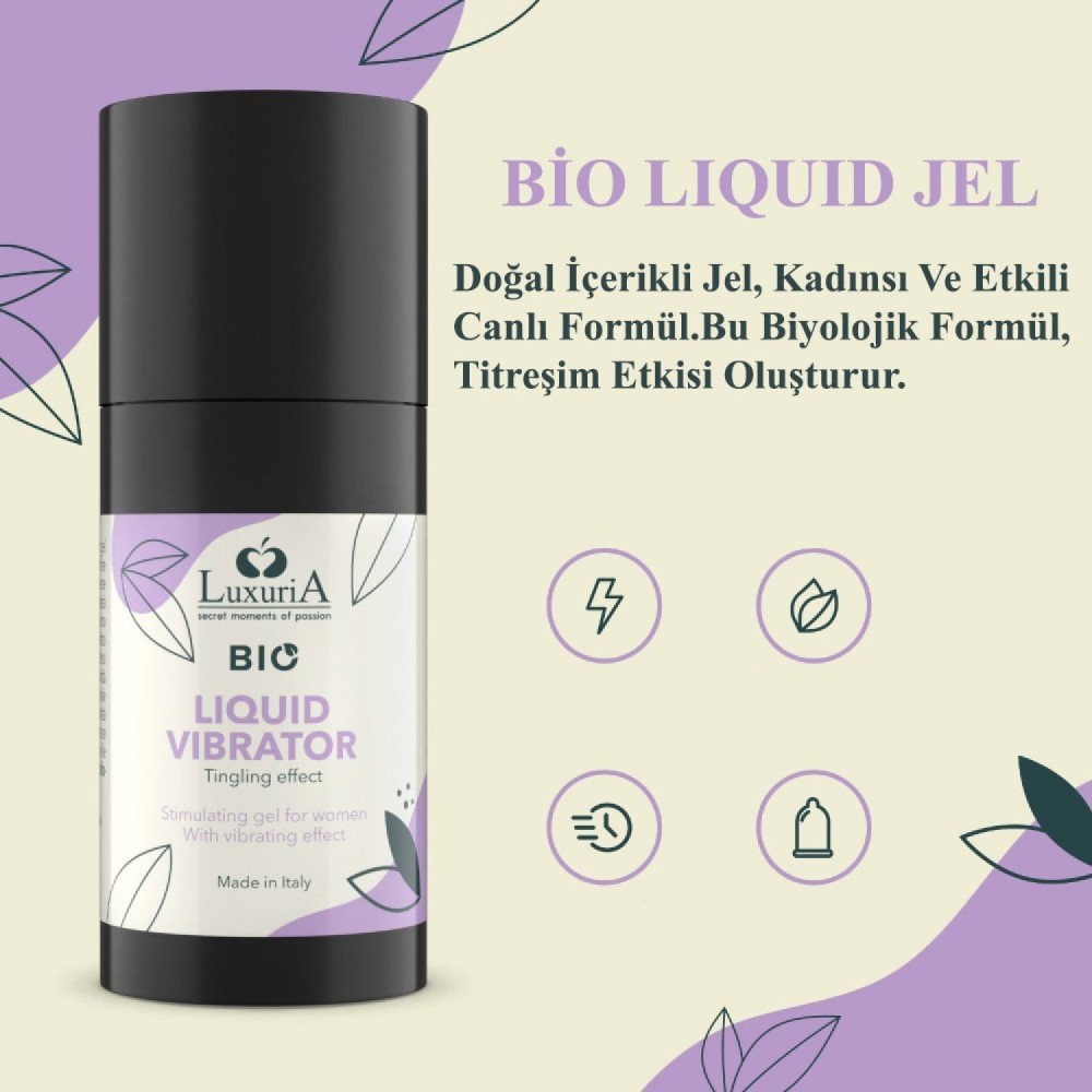 İntimateline Luxuria BIO Stimulating Sıvı Vibratör Tingling Effect 15 ml Gel