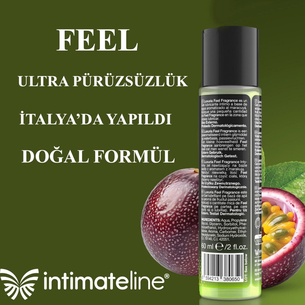 İntimateline Luxuria Feel Passion Fruit Aromalı 60 ml Kayganlaştırıcı Jel