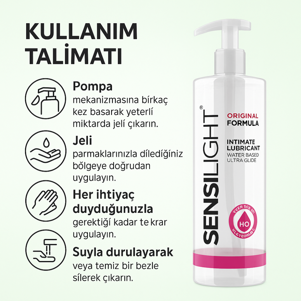 İntimateline Sensilight Original Formula 500 ml Kayganlaştırıcı Jel