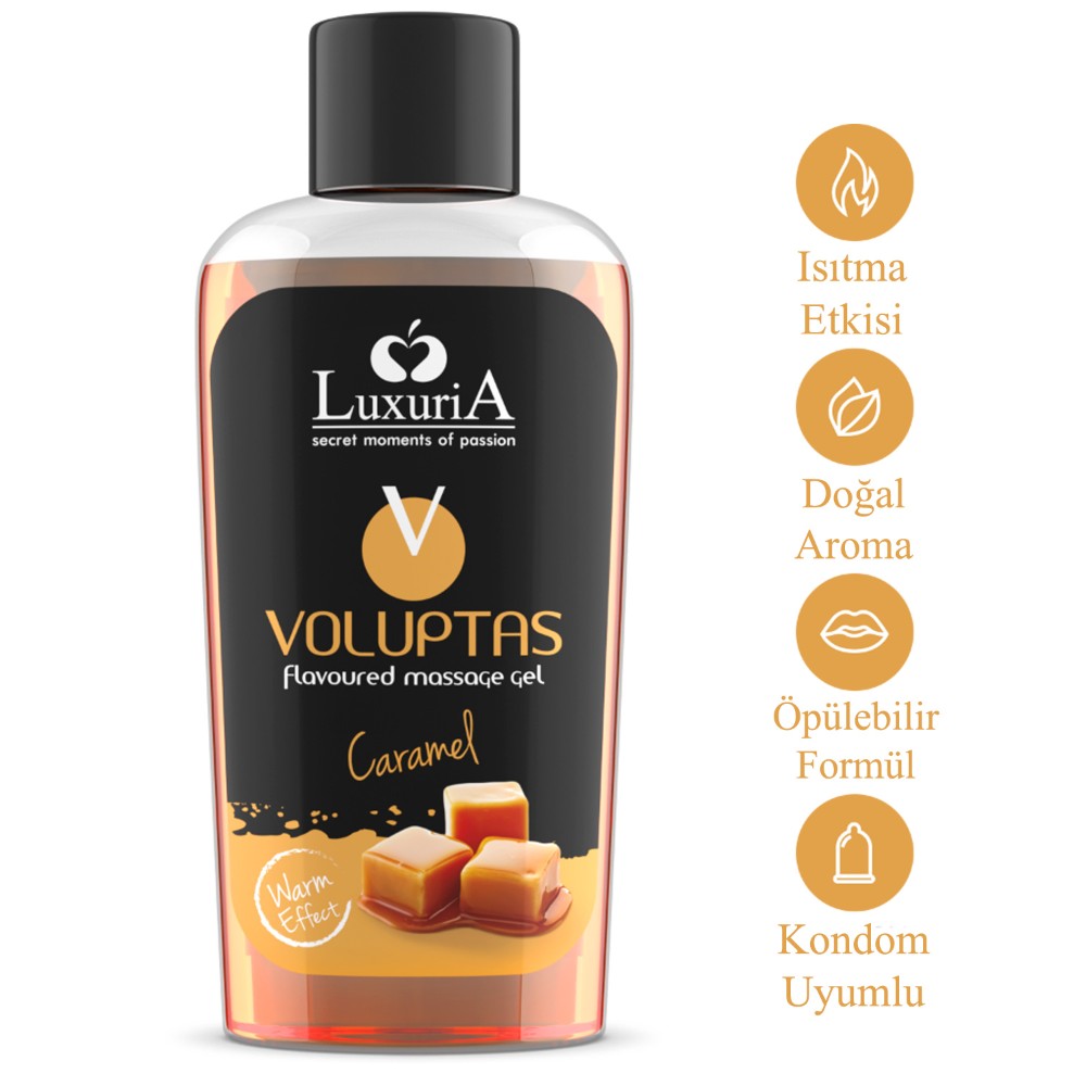 İntimateline Voluptas Karamel Aromalı Isıtıcı 100 Ml Masaj Jeli