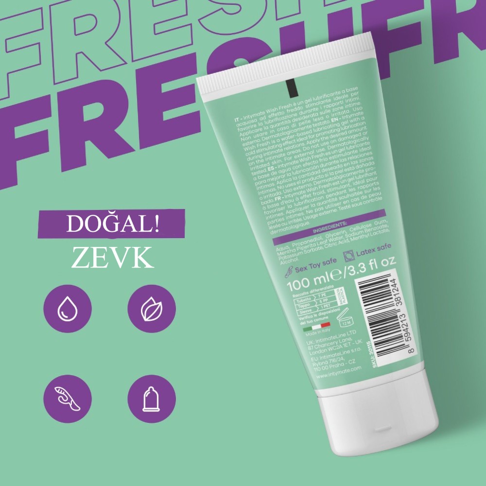 İntimateline Wish Fresh 100 ml Kayganlaştırıcı Jel