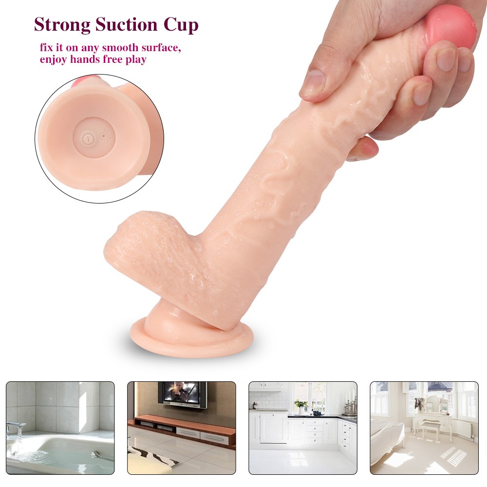 Jeff Swaying Uzaktan Kumandalı 10 Modlu Titreşimli 23 Cm Realistik Penis