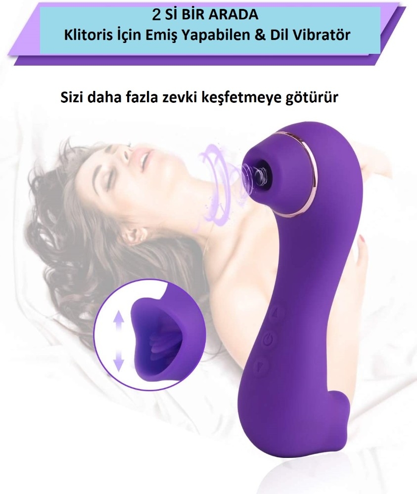 Kaylee 10 Emiş Modlu & 10 Modlu Dil Hareketli Mini Vibratör