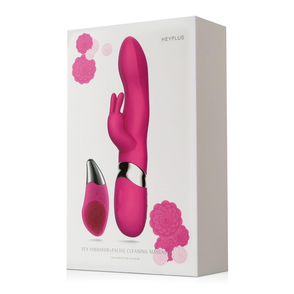 Leten HeyPlus Titreşimli Rabbit Vibratör ve Yüz Masaj Vibratörü