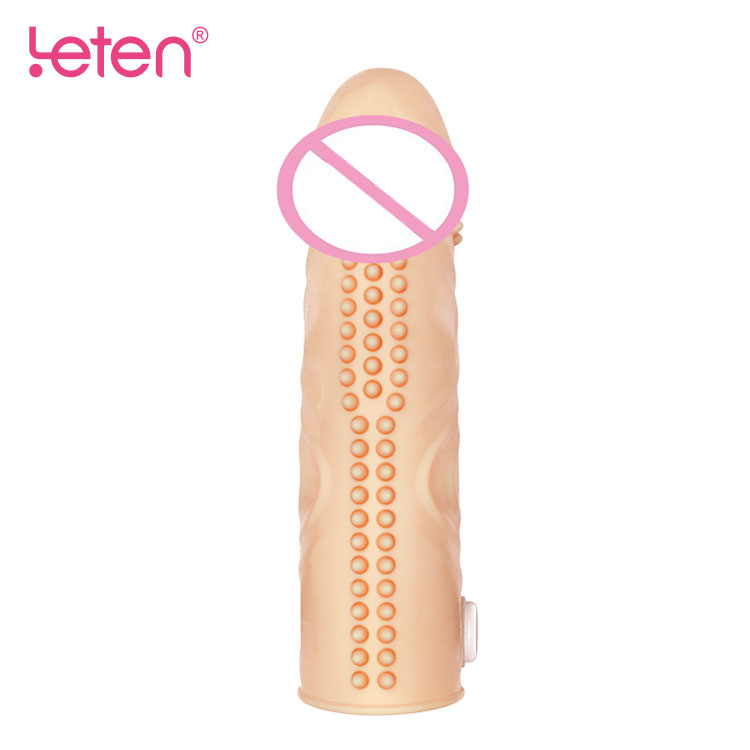 Leten Model 2 Titreşimli Klitoris Uyarıcı Penis Kılıfı