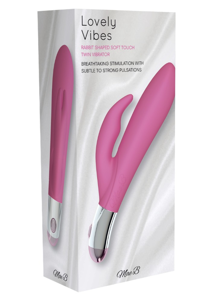 Mae B Twin G-Bölgesi ve Klitoris Uyarıcı 4 Modlu Titreşimli Rabbit Vibratör
