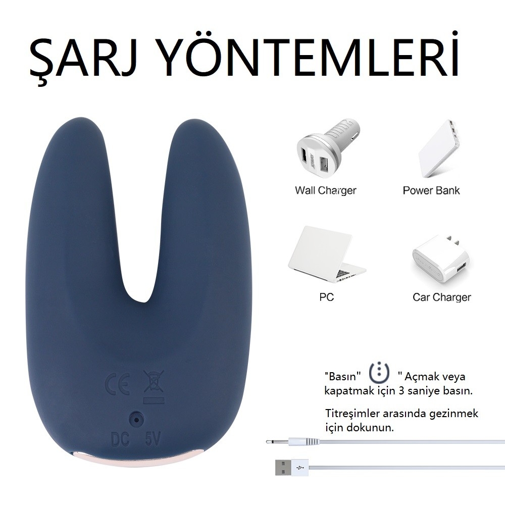 Mia 9 Fonksiyonlu Titreşimli Çift Uçlu Su Geçirmez Şarjlı Vibratör