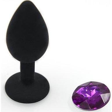 Özel Pembe Silikon Lüks Kalpli Taşlı Küçük Boy Anal Plug
