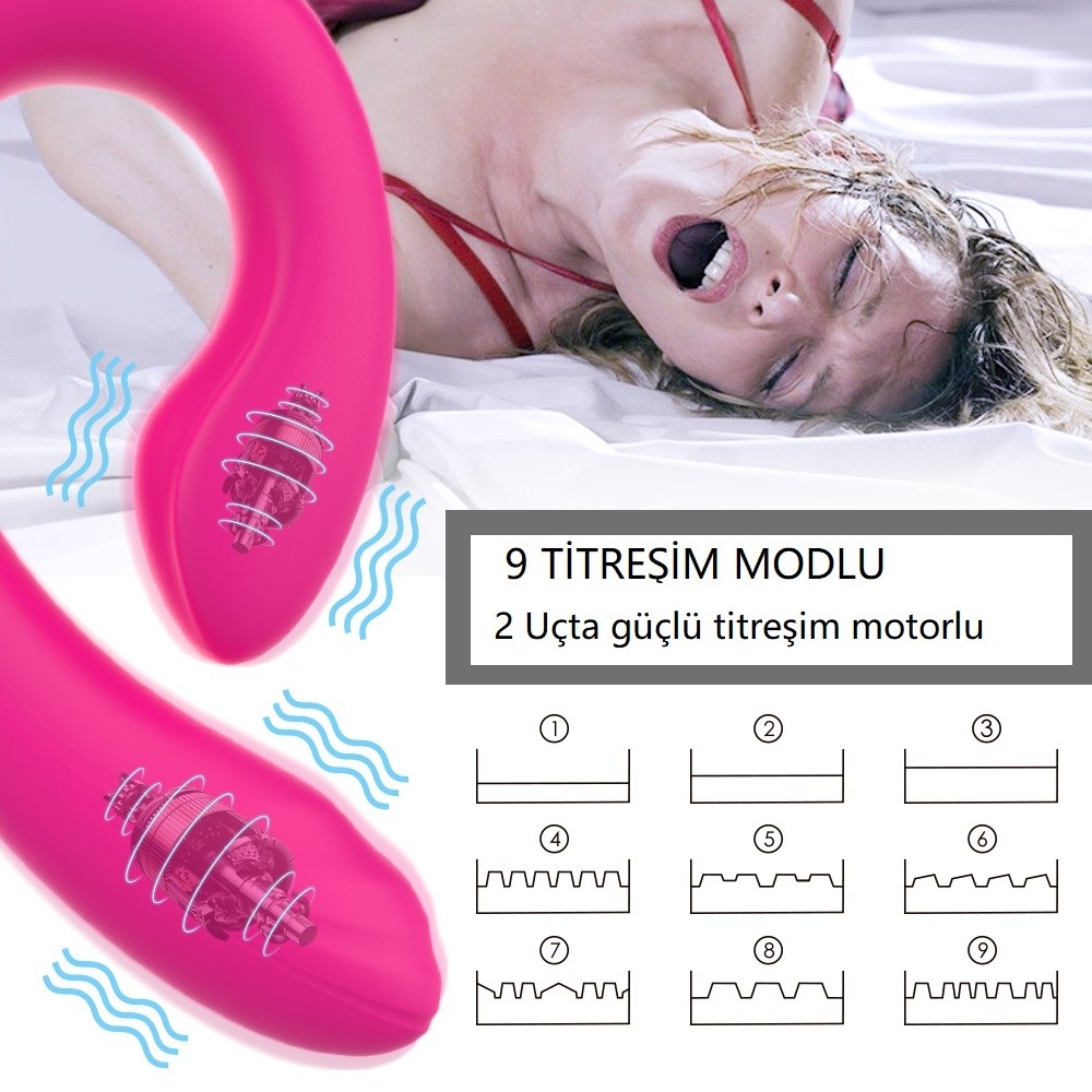 Phoebe 9 Farklı Titreşimli C Şekilli Fonksiyonel Vibratör