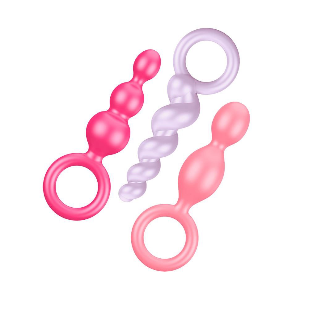 Satisfyer Booty Call Renkli Silikon 3 Lü Anal Set