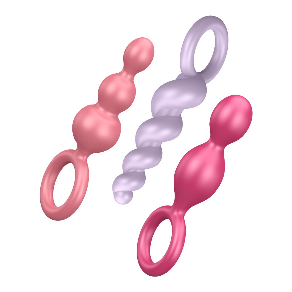 Satisfyer Booty Call Renkli Silikon 3 Lü Anal Set