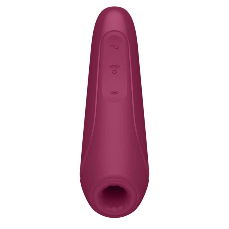 Satisfyer Curvy 1+ Rose Red Telefon Kontrol Air Pulse Vibratör