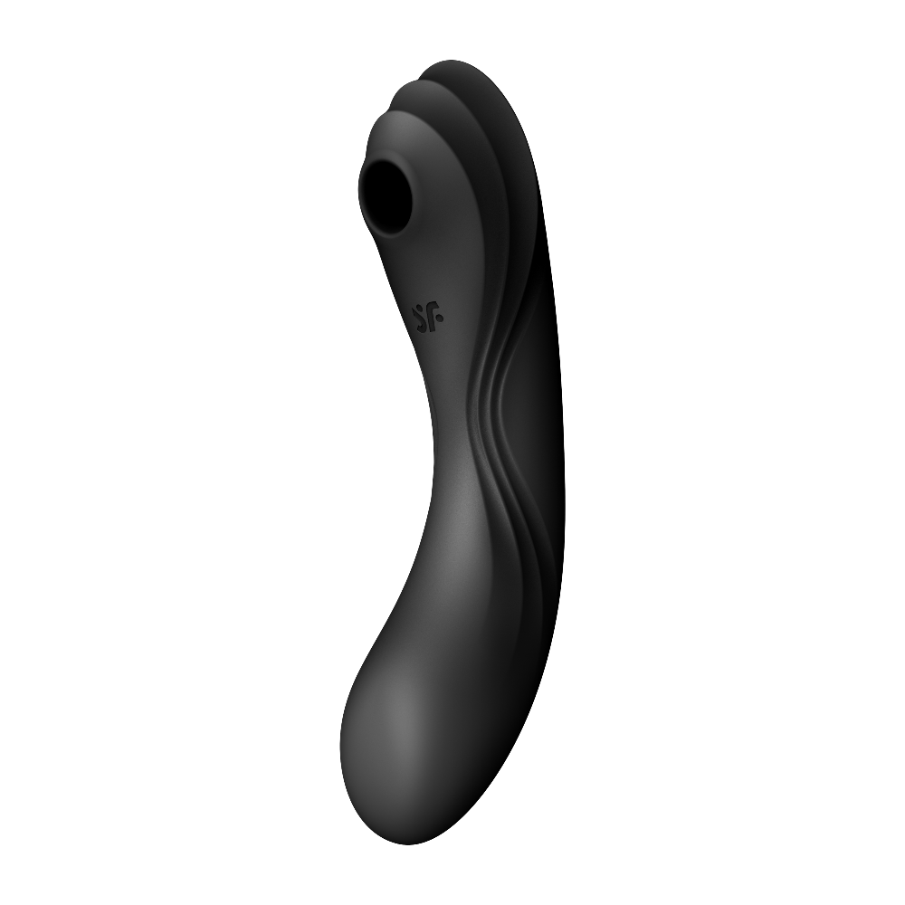 Satisfyer Curvy Trinity 4 Black 2 Motorlu Güçlü Titreşimli Ve Emiş Yapabilen Vibratör