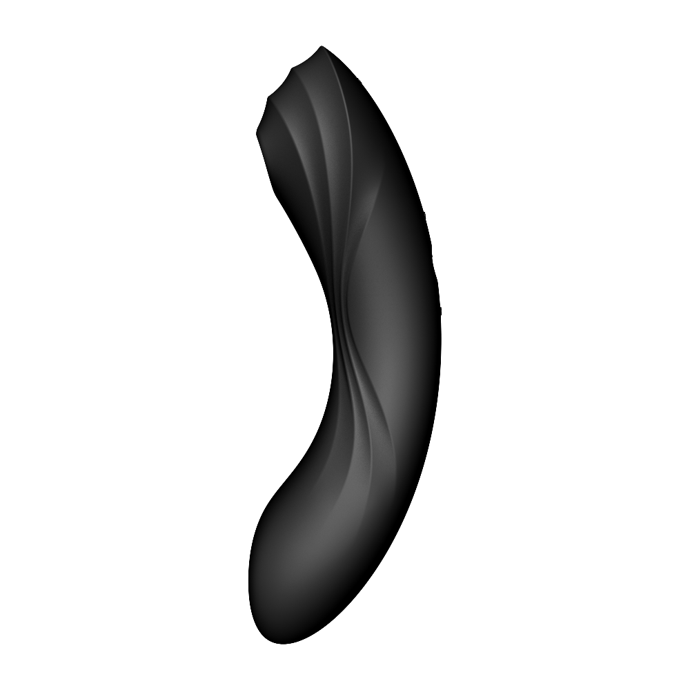 Satisfyer Curvy Trinity 4 Black 2 Motorlu Güçlü Titreşimli Ve Emiş Yapabilen Vibratör