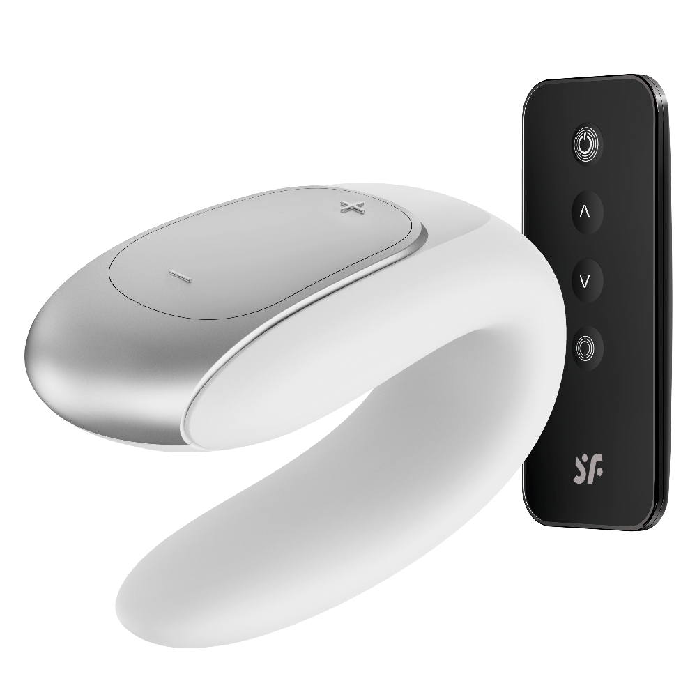 Satisfyer Double Fun White Kumandalı ve Telefon Kontrollü Çiftlere Özel Vibratör