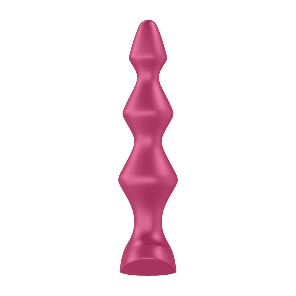 Satisfyer Lolli Plug 1 - 12 Modlu Titreşimli Şarjlı Bordo Anal Plug Vibratör