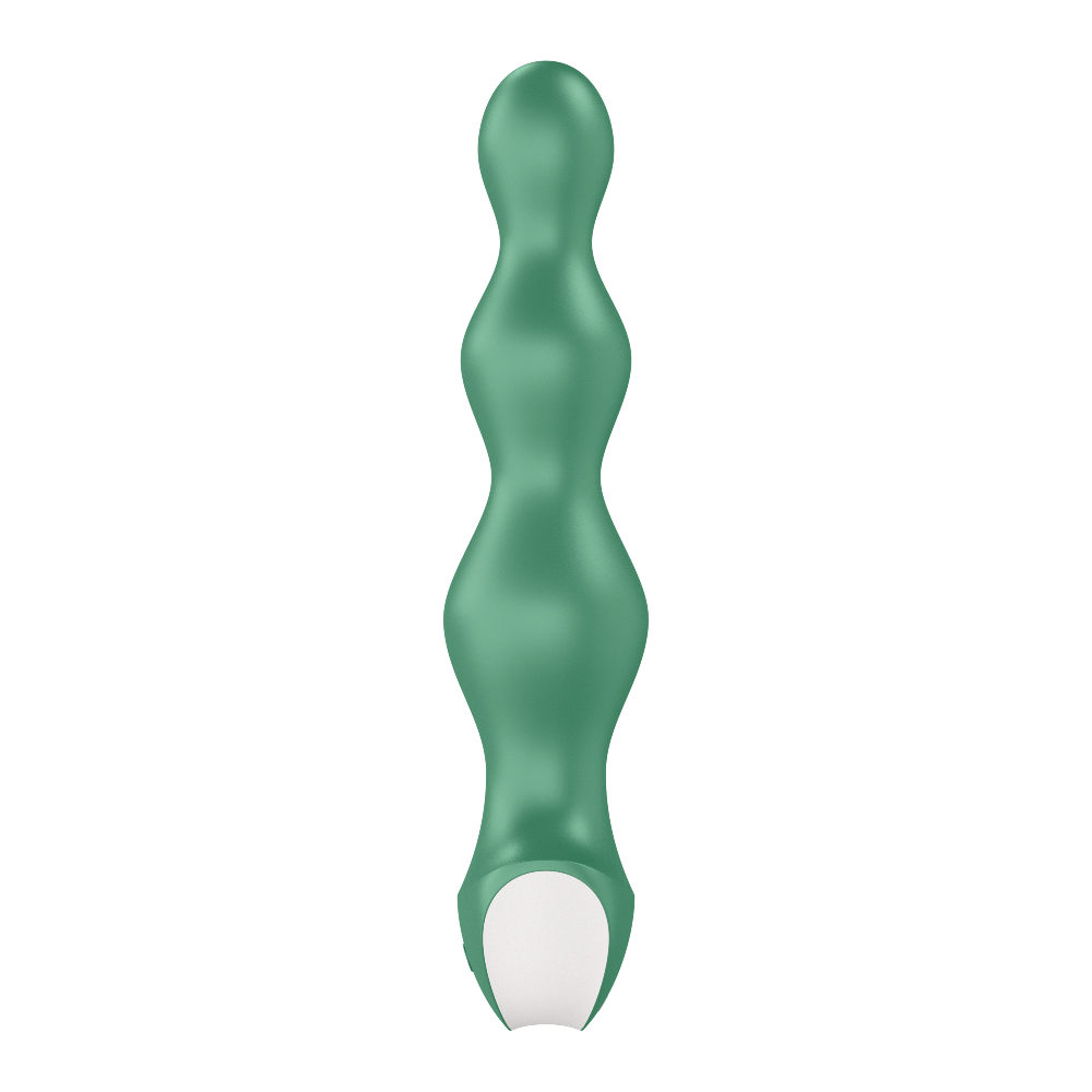 Satisfyer Lolli Plug 2 - 12 Fonksiyonlu Titreşimli Boğumlu Yeşil Anal Plug Vibratör