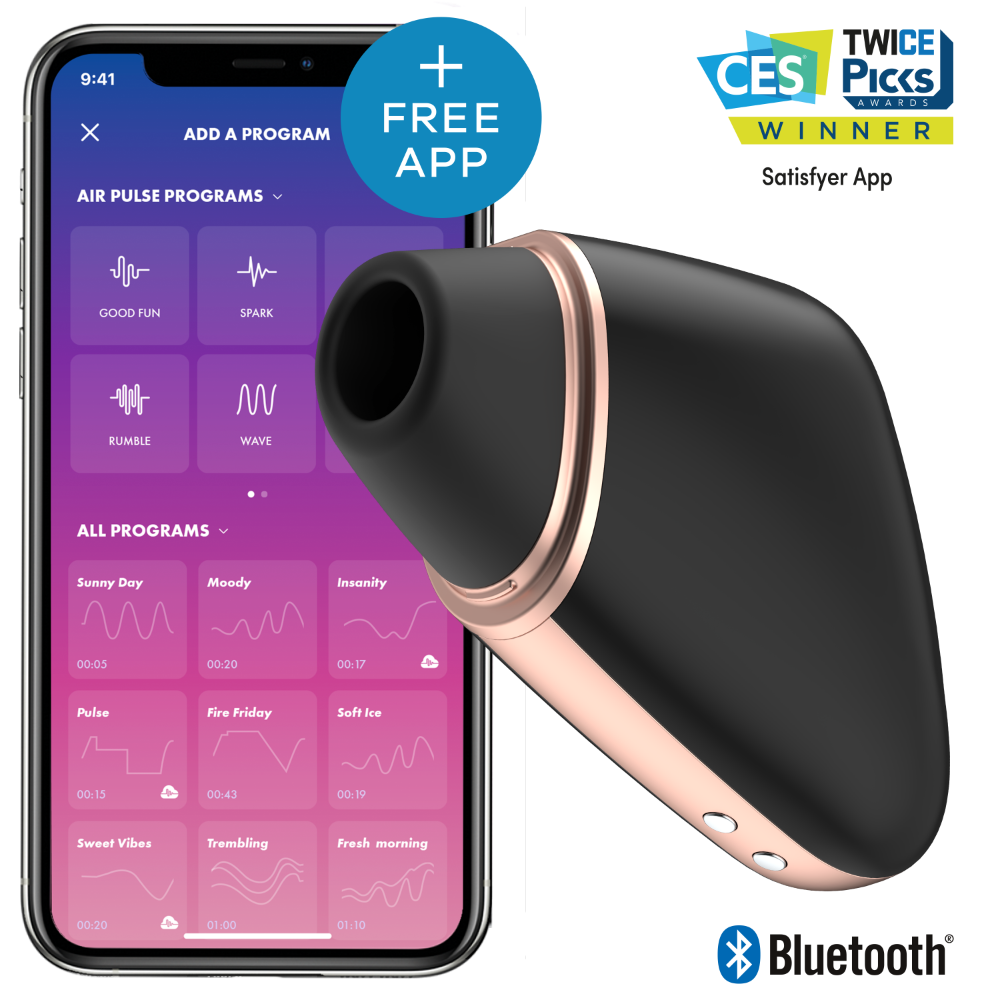 Satisfyer Love Triangle Black Klitoris Stimülatörü ve App Kontrol Titreşimli Vibratör