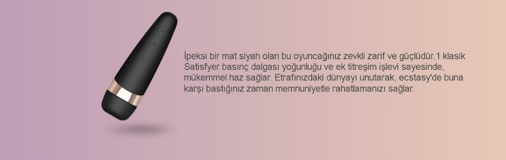 Satisfyer Luxury Haute Couture Black Klitoral Smilasyon Vibratörü