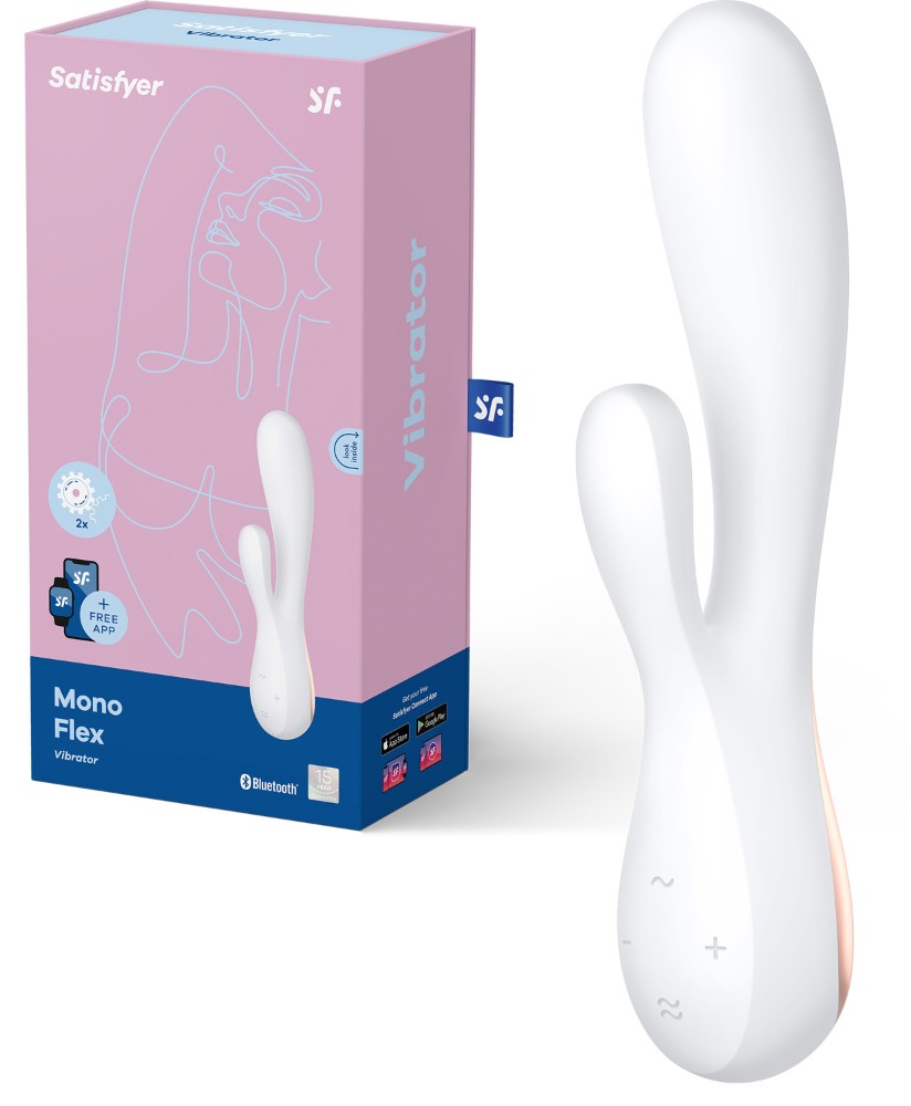 Satisfyer Mono Flex White Telefon Kontrol Rabbit Vibratör	