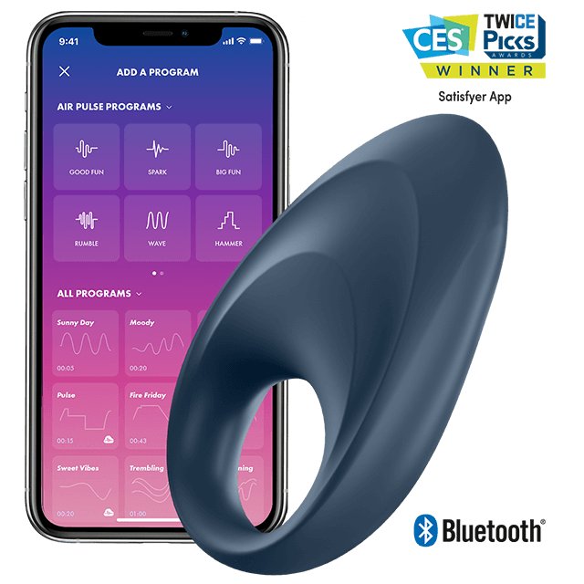 Satisfyer Powerful Mighty Telefon Kontrol Şarjlı Penis Halkası