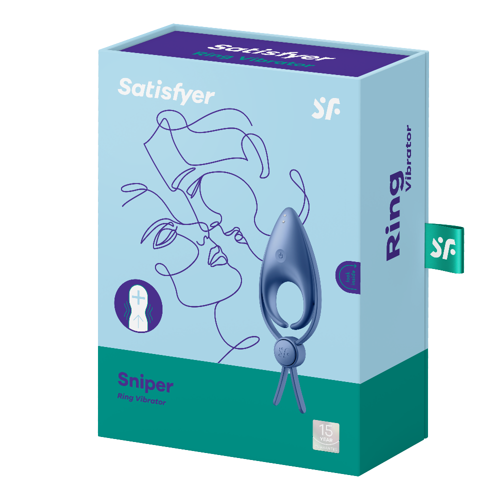 Satisfyer Sniper Blue 12 Farklı Titreşim Modlu Ayarlanabilir Penis Halkası