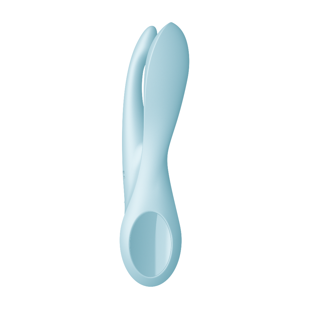 Satisfyer Threesome 1 Light Blue 3 Motorlu Esnek Güçlü titreşimli Vibratör 