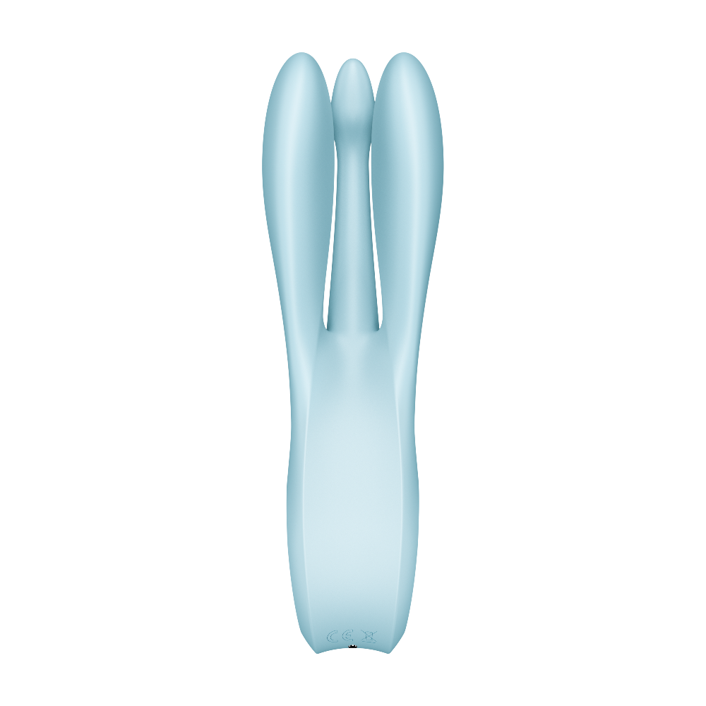 Satisfyer Threesome 1 Light Blue 3 Motorlu Esnek Güçlü titreşimli Vibratör 