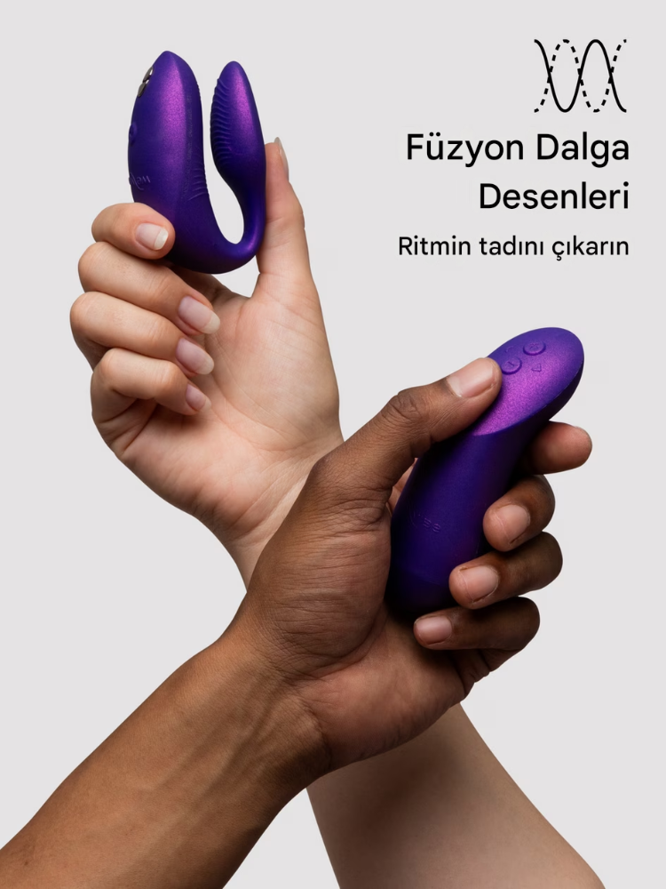 We-Vibe Chorus Pro Vibrant Future Dusk Uygulama ve Uzaktan Kumandalı Çift Vibratörü