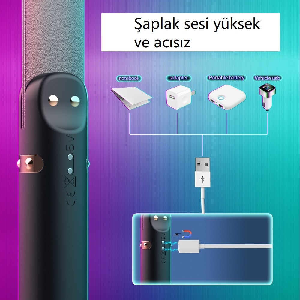 Whoohoo Çift İşlevli Şaplak ve 9 Modlu Titreşimli Vibratör 