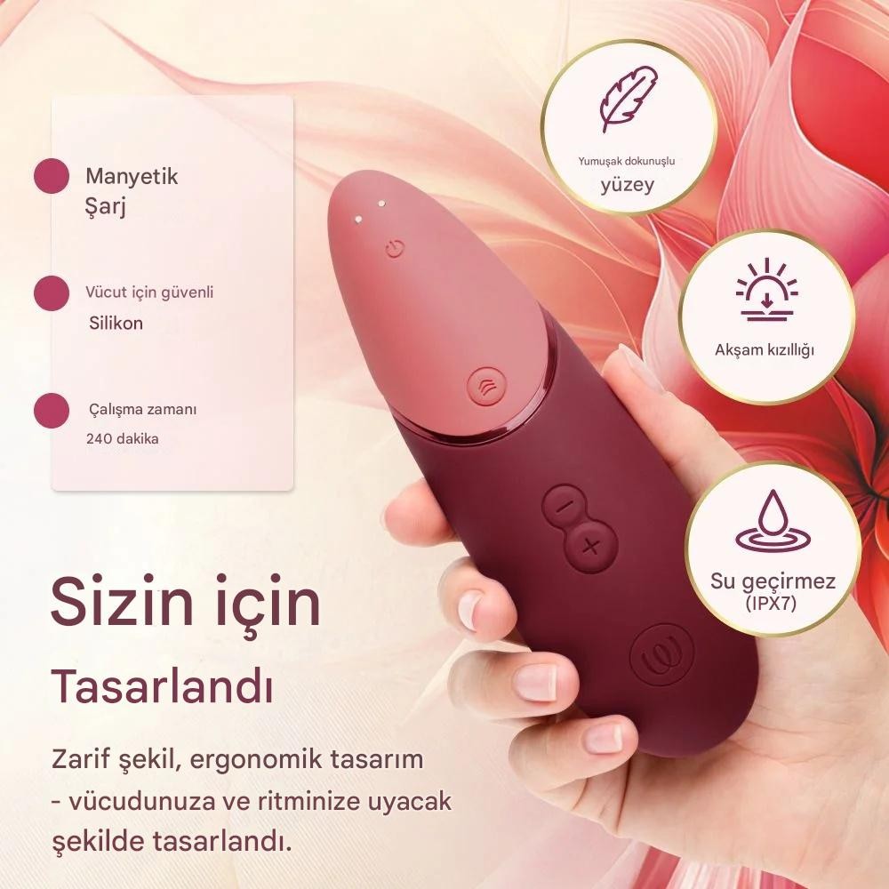 Womanizer Next Sensual Kırmızı Klitoral Smilasyon Vibratörü
