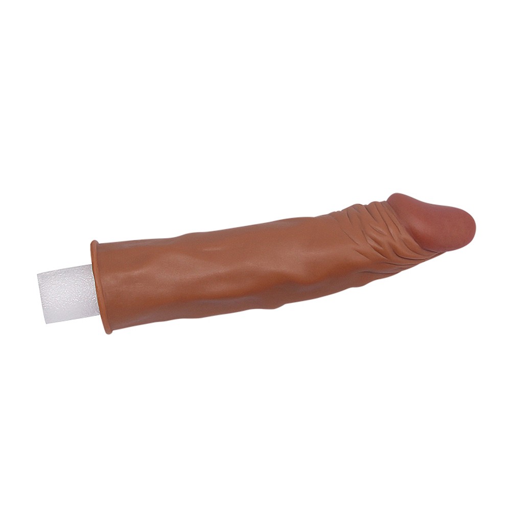 X- Tender Realistik Dokulu  5cm Uzatmalı Penis Kılıfı-LV1053B