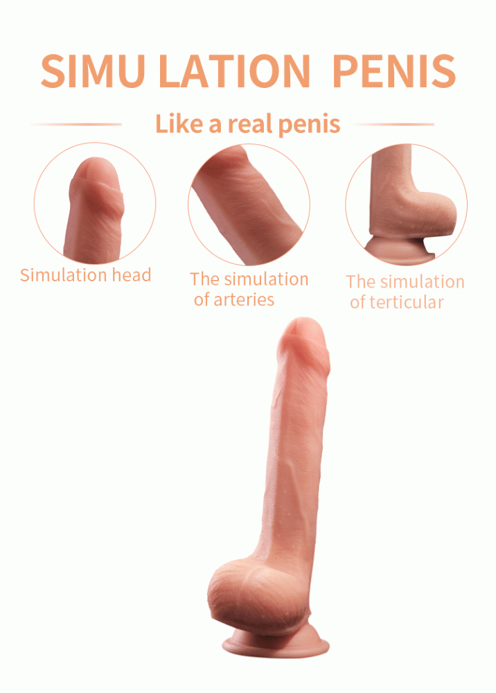 Hunzi Hareketli Dış Yüzey Özel Seri Ultra Yumuşak Kıkırdaklı Kemerli Realistik Penis