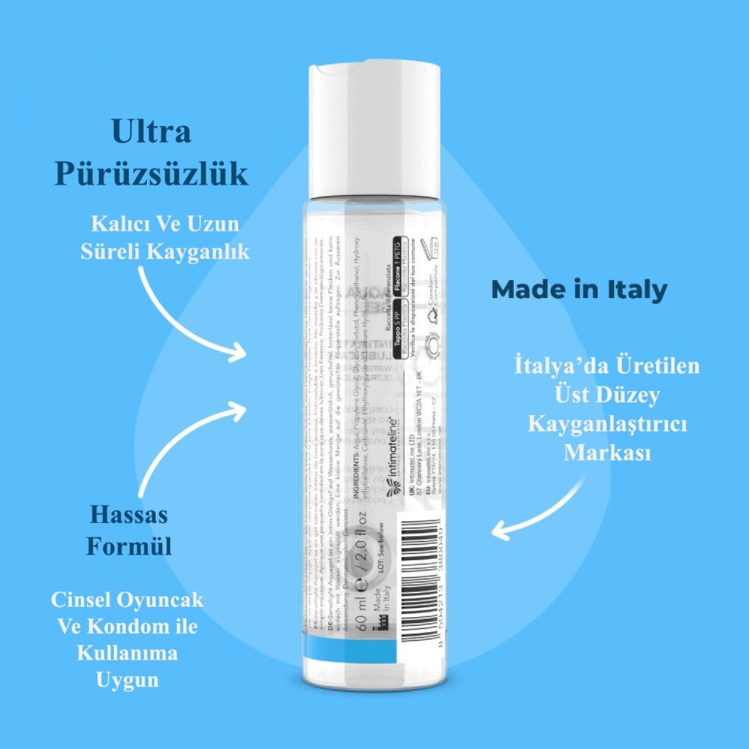 İntimateline Sensilight Aqua 60 ml Kayganlaştırıcı Jel 